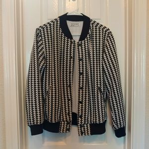 American Apparel Houndstooth Bomber Jacket